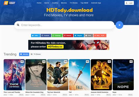 world, this streaming site comes with a more sophisticated-designed interface. . Hdtoday download